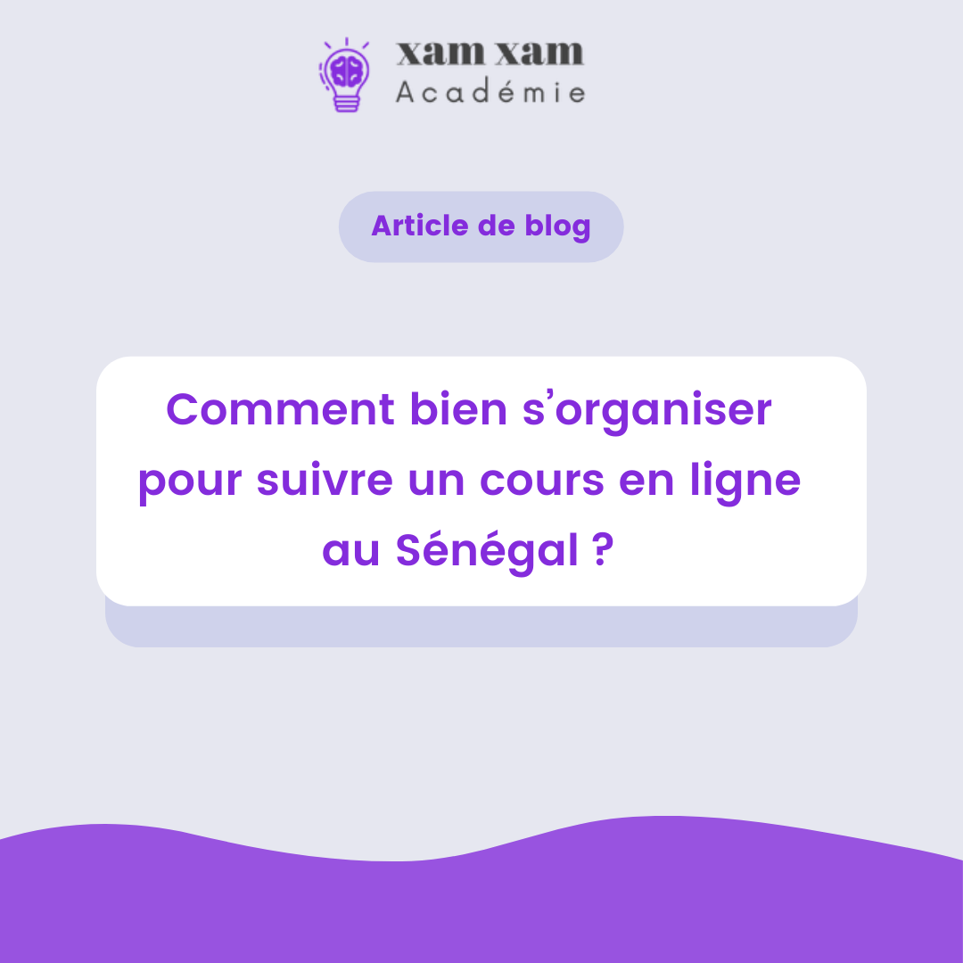 Comment bien s’organiser pour suivre un cours en ligne au Sénégal ?